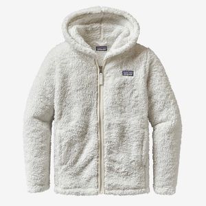 Patagonia Girls Los Gatos Fleece Hoodie White L 12
